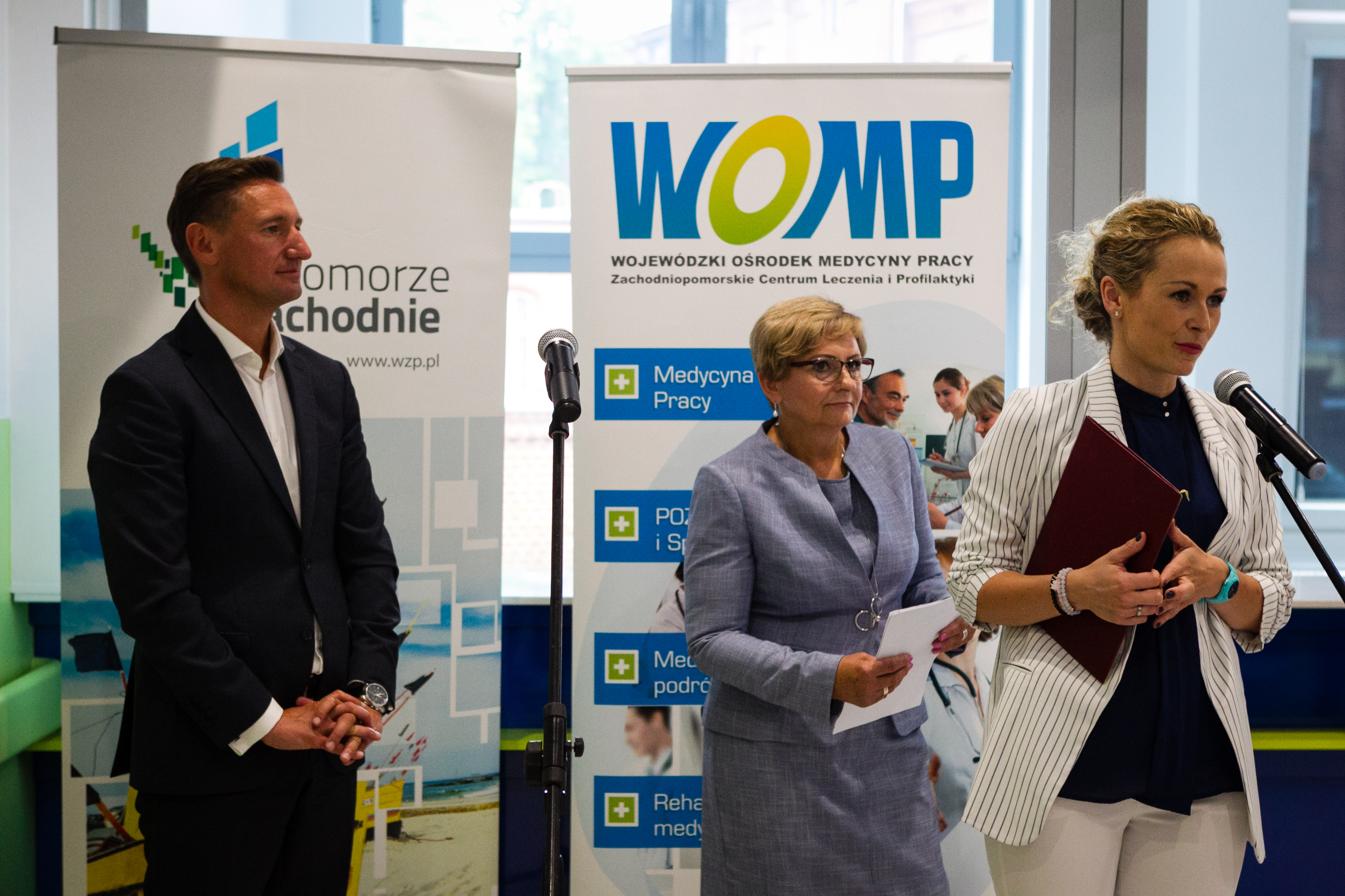 Marszałek województwa Olgierd geblewicz wziął udział w otwarciu nowego obiektu Wojewódzkiego Ośrodka Medycyny Pracy w Szczecinie przy ulicy Kopernika.