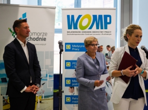Marszałek województwa Olgierd geblewicz wziął udział w otwarciu nowego obiektu Wojewódzkiego Ośrodka Medycyny Pracy w Szczecinie przy ulicy Kopernika. 
